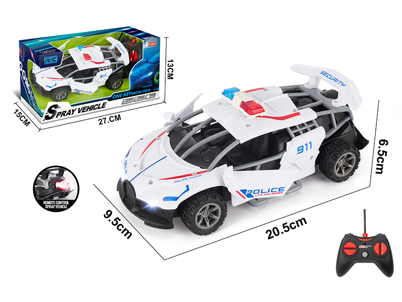 1:20 R/C Framework Police Car With Spray Function