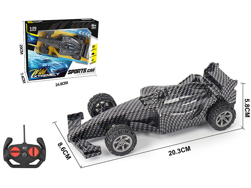 1:20 4Ch R/C Simulated F1 Car (Carbon Fiber Patterned Version)