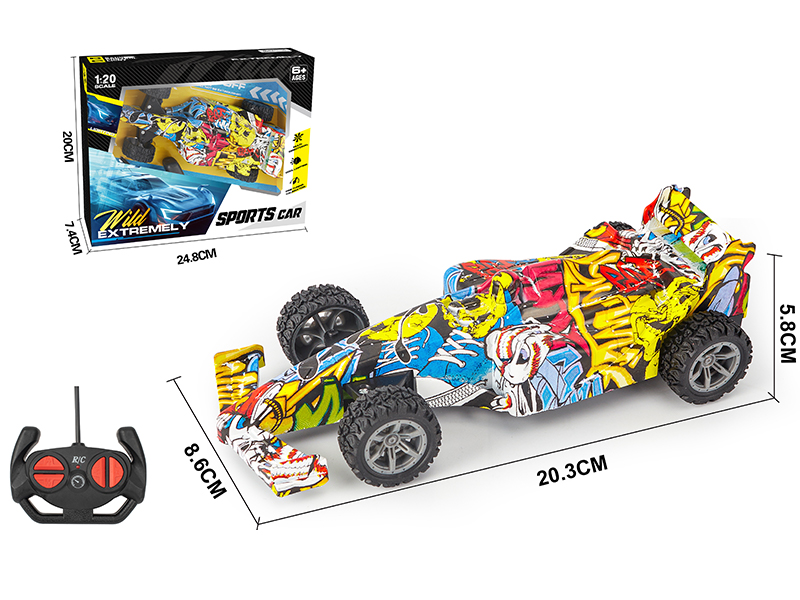 1:20 4Ch R/C Simulated F1 Car (Graffiti Version)