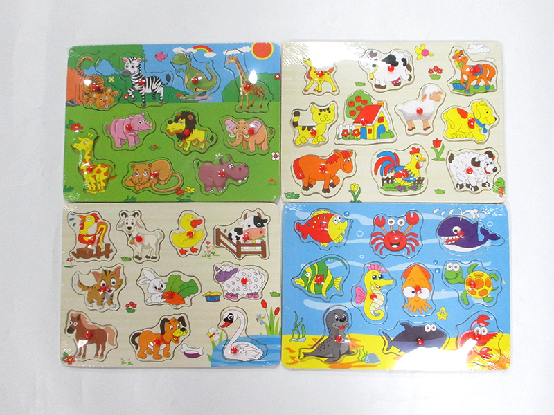 Wooden Nail Grab Board Toy