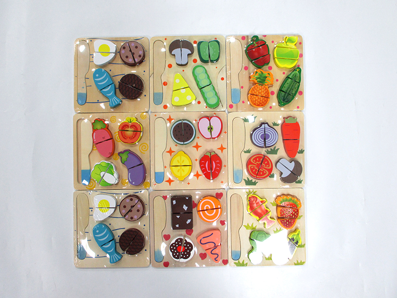 Wooden Square Cutting Toy