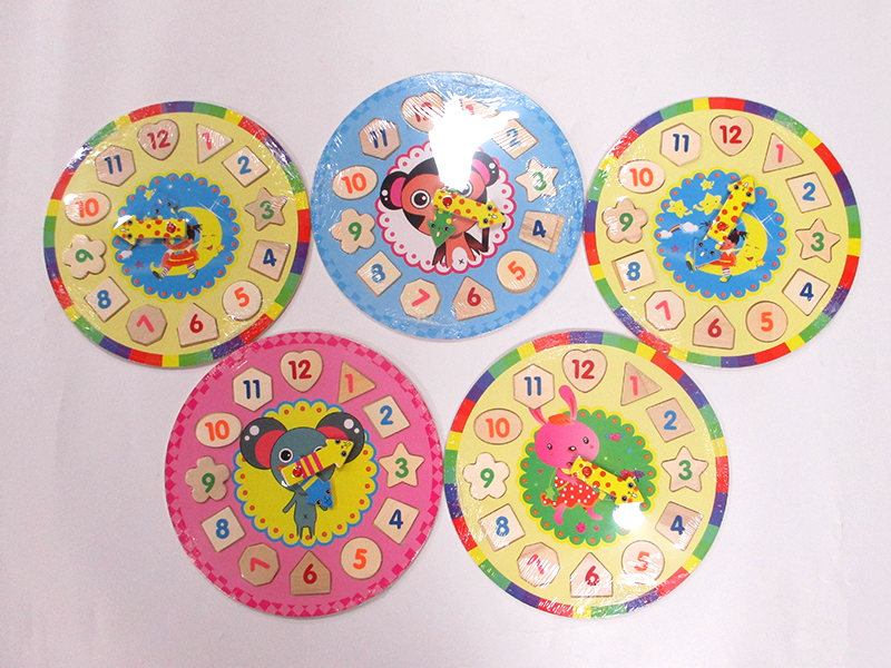 Wooden Round Clock Toy