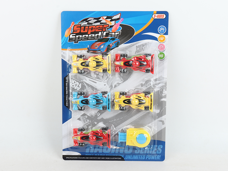 5 Slide Racing Cars + 1 Launcher