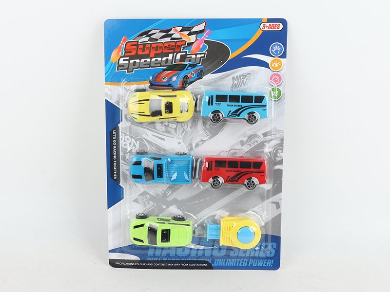 3 Slide Cars + 2 Slide Bus + 1 Launcher