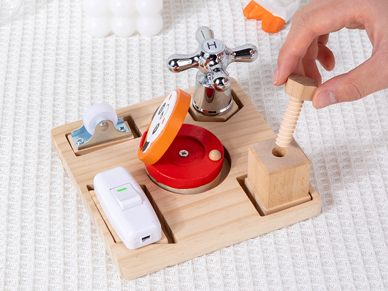 Wooden Shapes Matching Busy Board