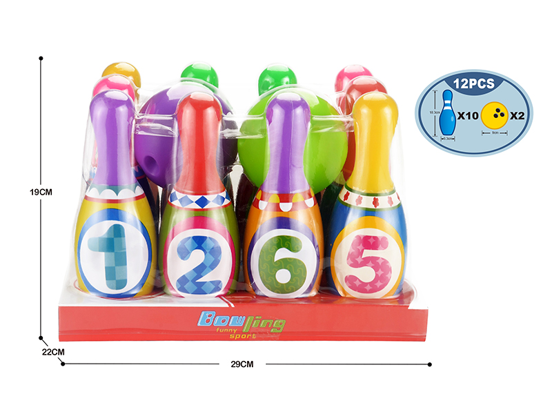 Cartoon Numbers Bowling Toy