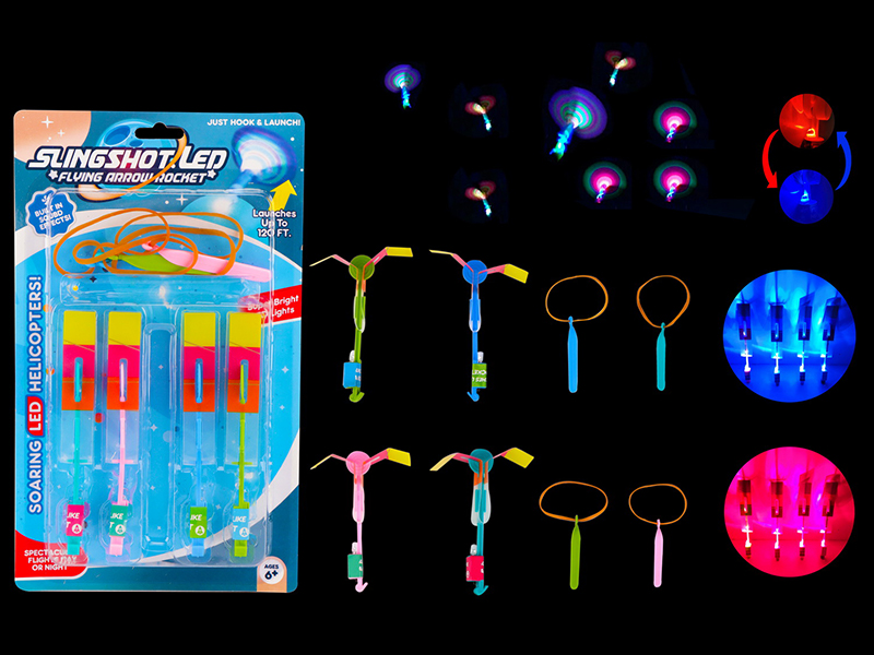 4PCS Slingshot Flashing Arrow (Red And Blue Light)