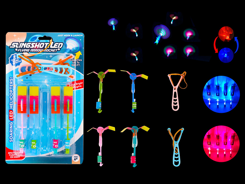 4PCS Slingshot Flashing Arrow (Red And Blue Light)