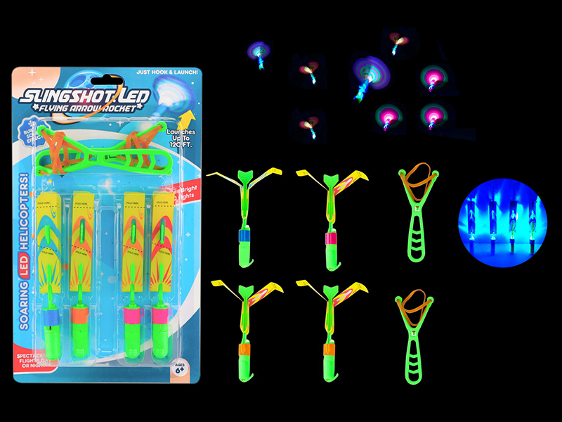 4PCS Slingshot Flashing Arrow With Whistle (Blue Light)