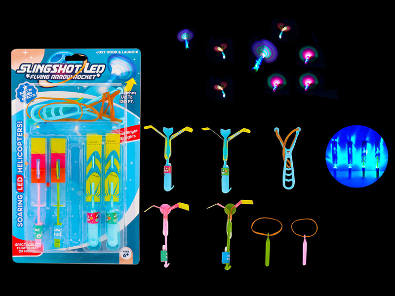4PCS Slingshot Flashing Arrow With Whistle (Blue Light)