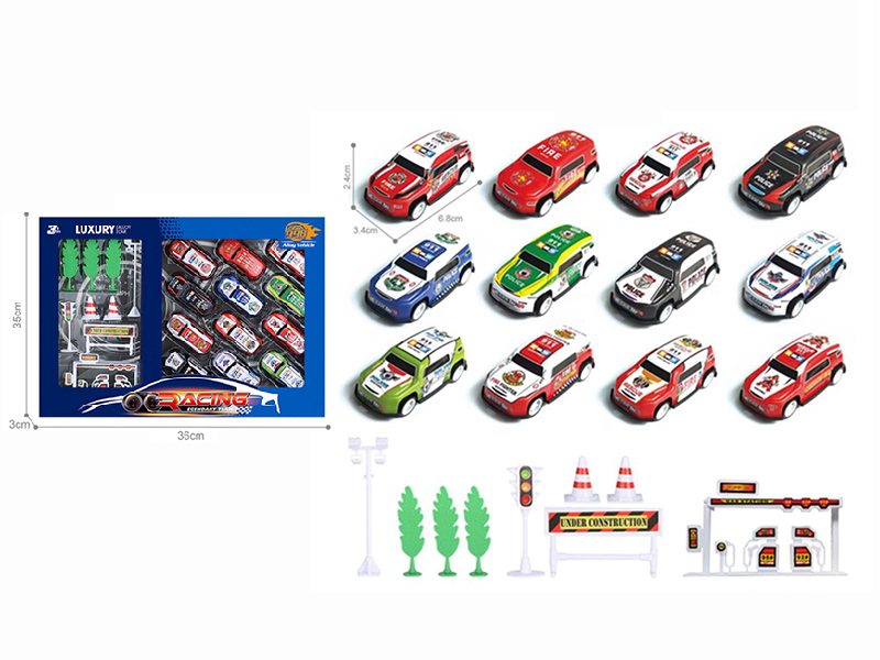 Light Alloy Pull Back Cars