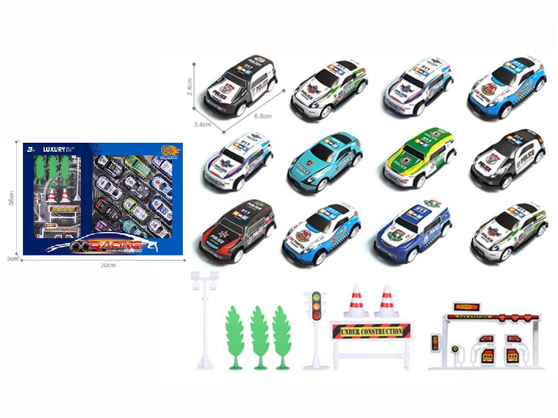 Light Alloy Pull Back Cars