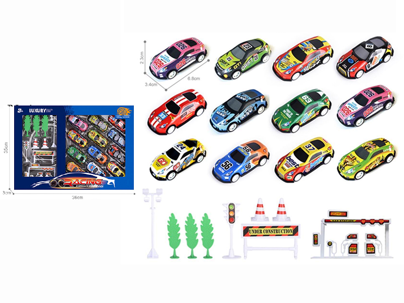 Light Alloy Pull Back Cars