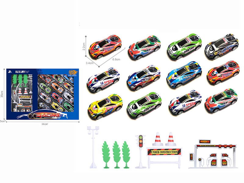 Light Alloy Pull Back Cars