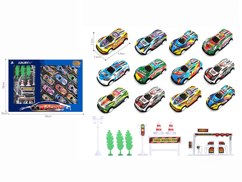 Light Alloy Pull Back Cars