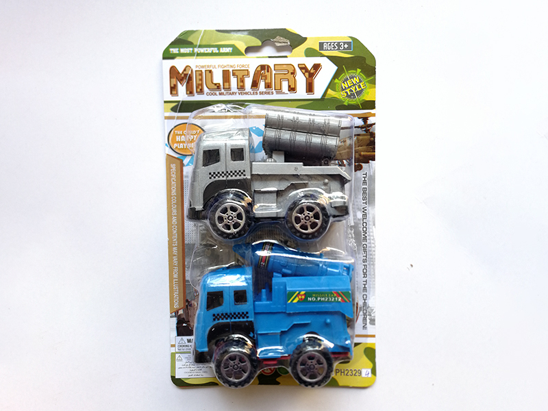 Pull Back Military Trucks 2pcs