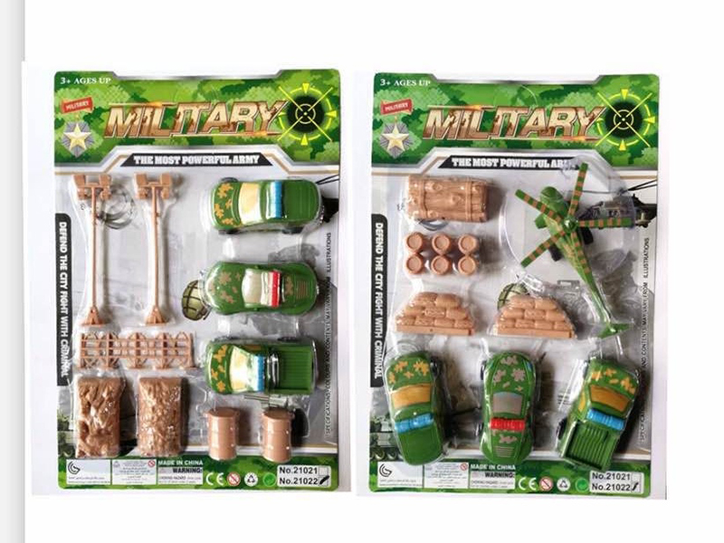 3 Slide Military Trucks + Military Accessories