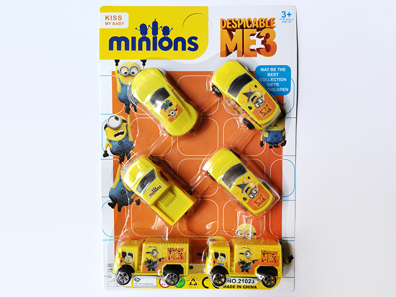 6 Slide Cars(Minions)