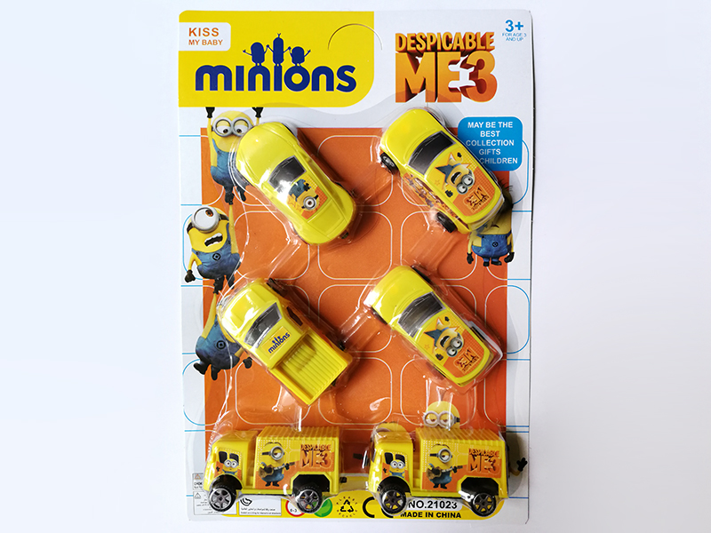 6 Pull Back Cars(Minions)