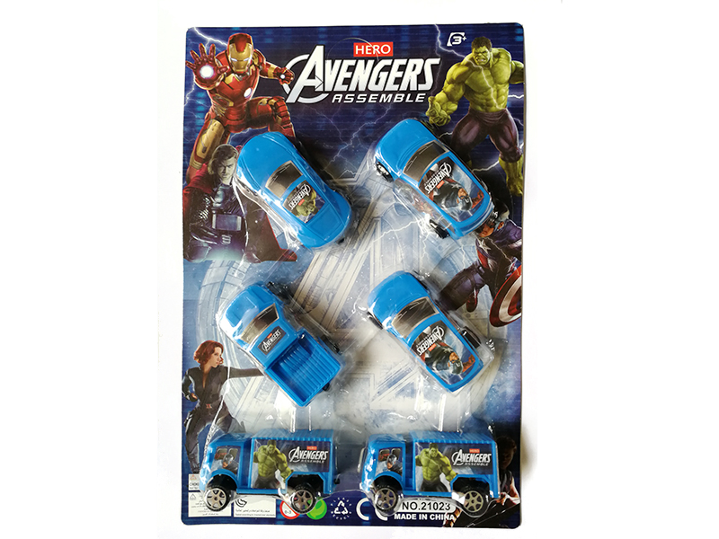 6 Slide Cars(The Avengers)