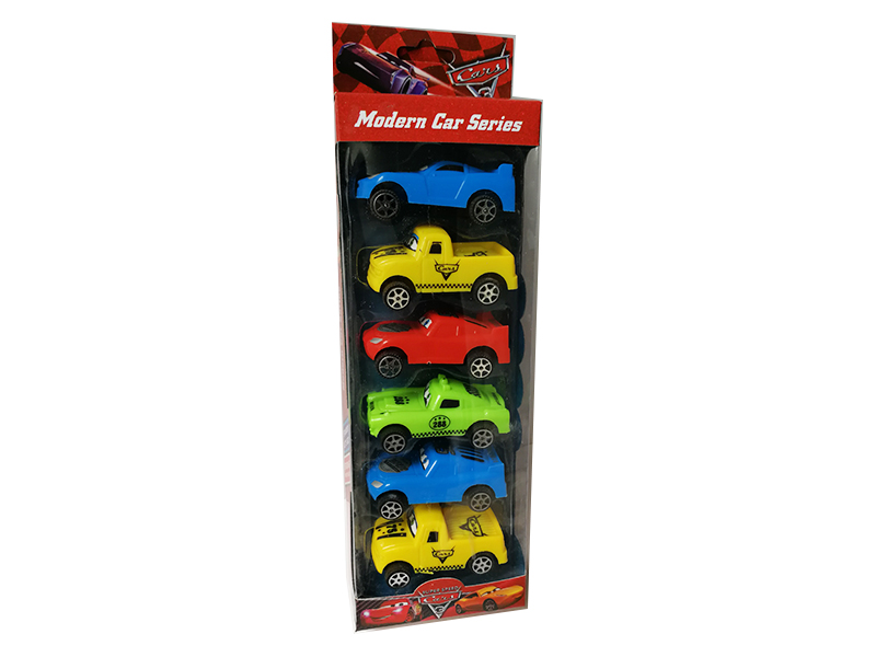 6 Pull Back Cars