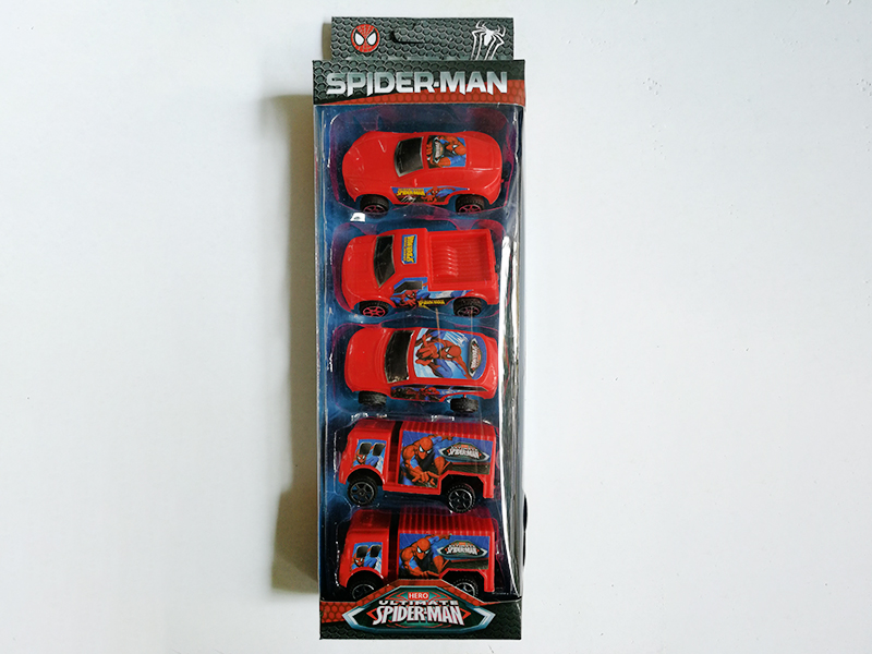 5 Pull Back Cars(Spider-Man)