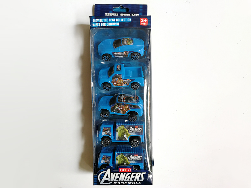 5 Pull Back Cars(The Avengers)