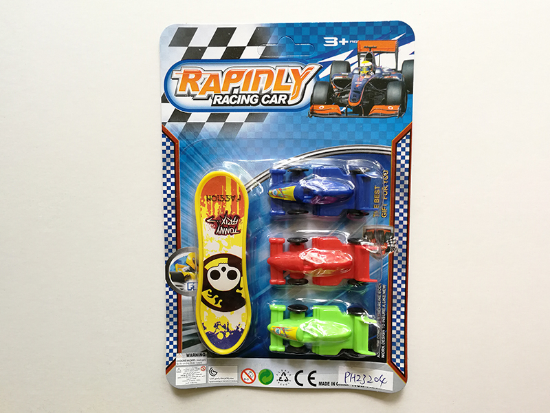 1 Slide Skateboard + 3 Slide Racing Cars