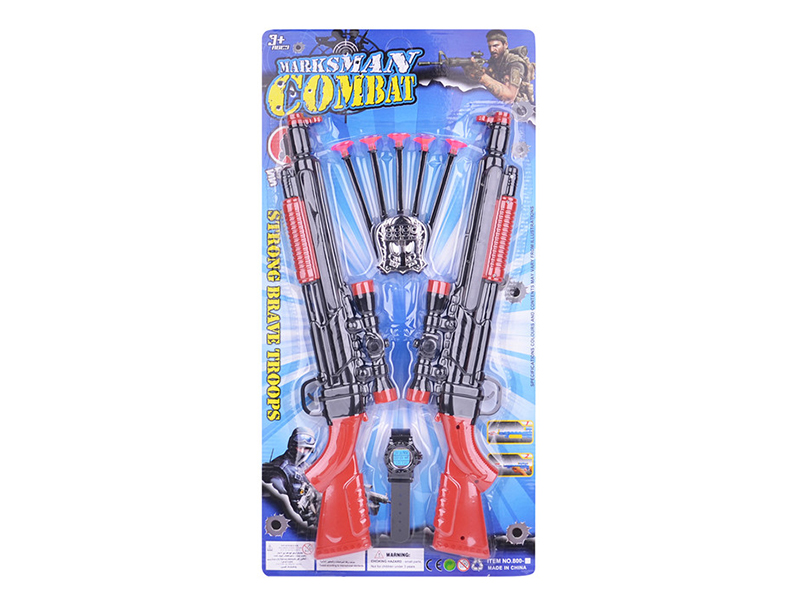 Double Needle Guns Set