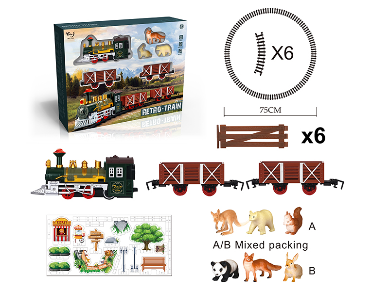 Rail Train With Light And Sound,Animals