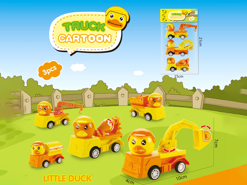 Pull Back Duck Engineering Vehicle