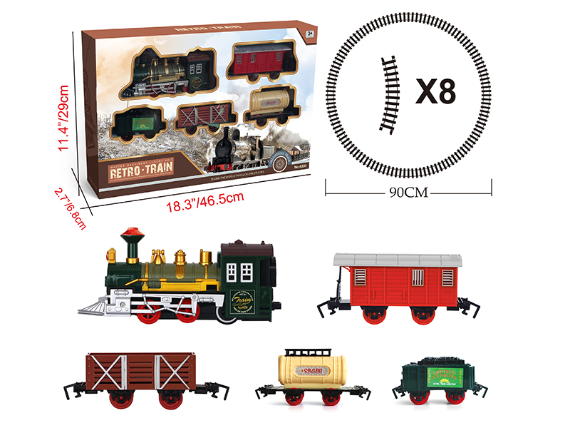 Rail Train With Lights And Train Sounds