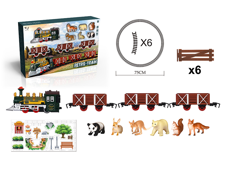 Rail Train With Lights And Train Sounds,Animals