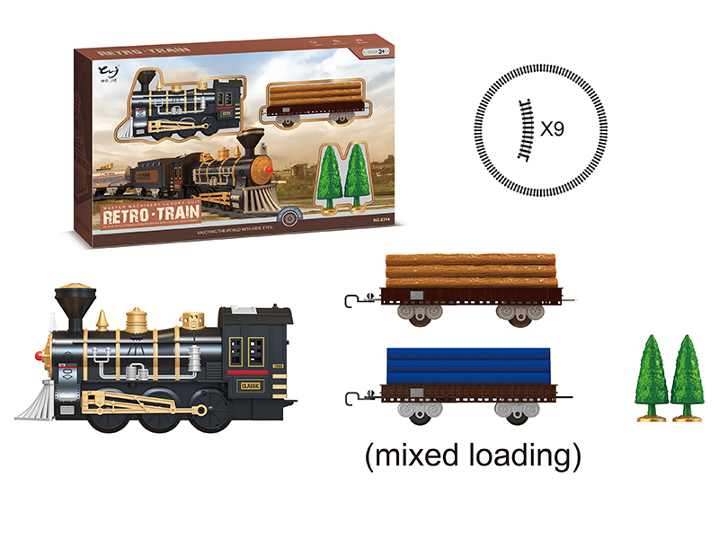 Rail Train With Lights And Train Sounds