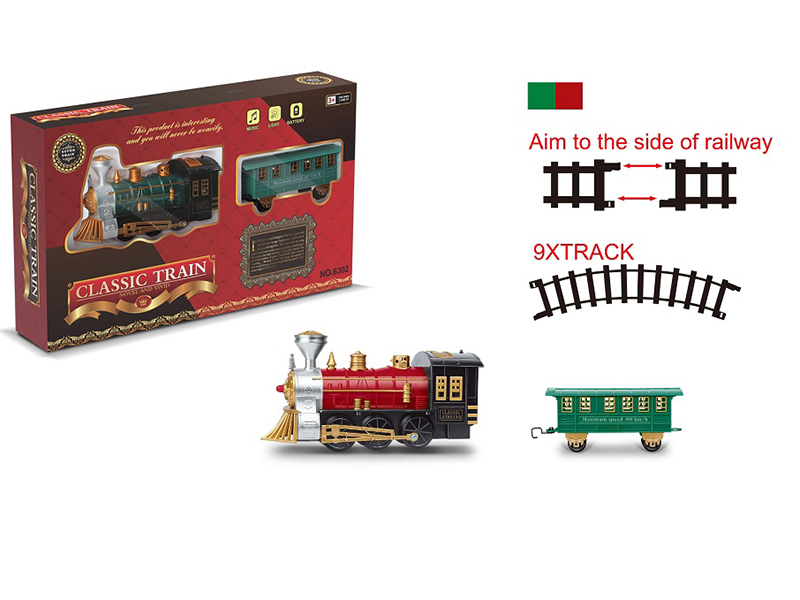 Rail Train With Lights And Train Sounds