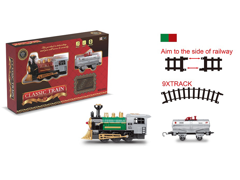 Rail Train With Lights And Train Sounds