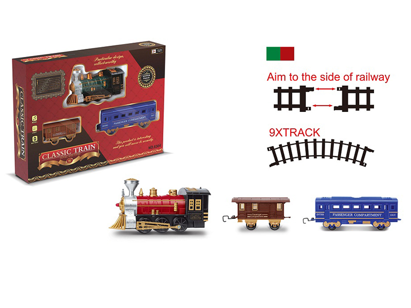 Rail Train With Lights And Train Sounds