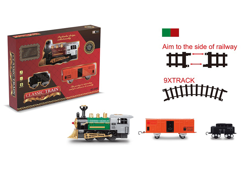 Rail Train With Lights And Train Sounds