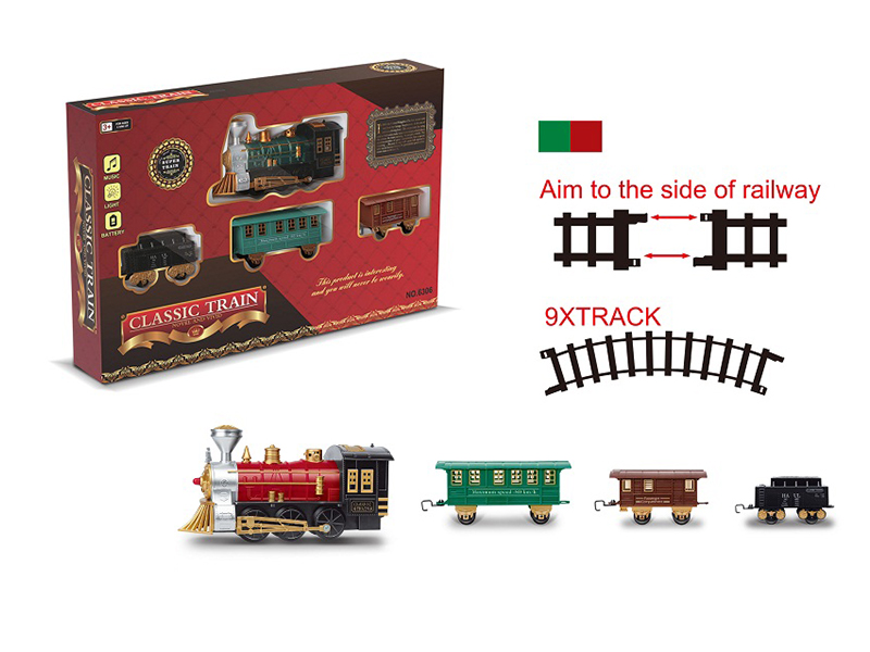 Rail Train With Lights And Train Sounds
