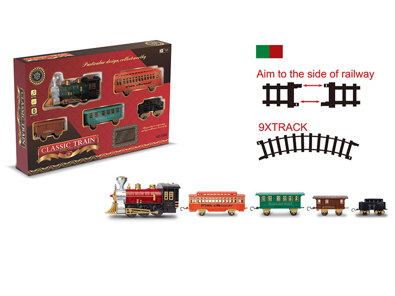 Rail Train With Lights And Train Sounds