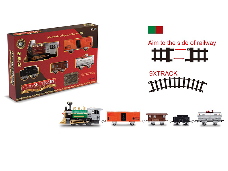 Rail Train With Lights And Train Sounds
