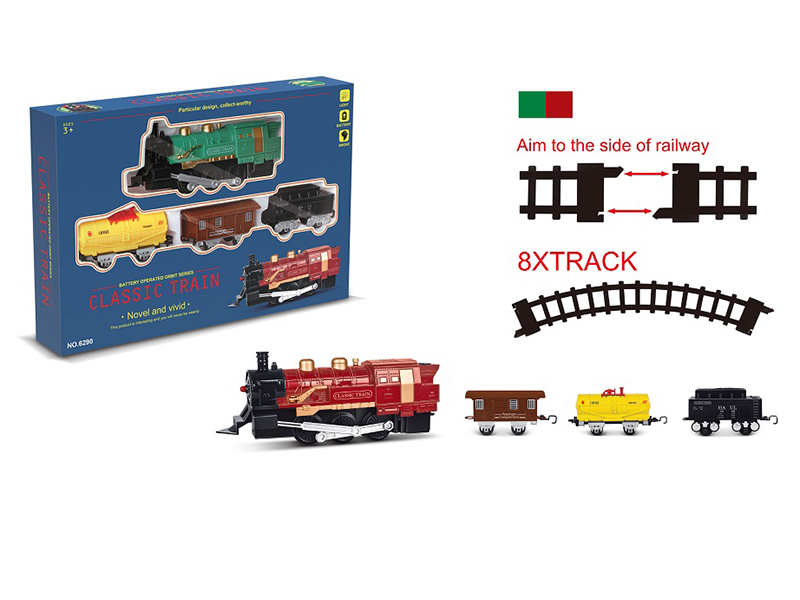 Classic Steam Rail Train(Smok & Lights)