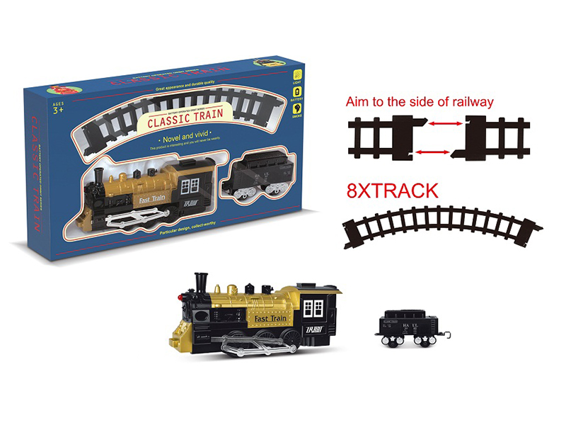 Classic Steam Rail Train(Smok & Lights)