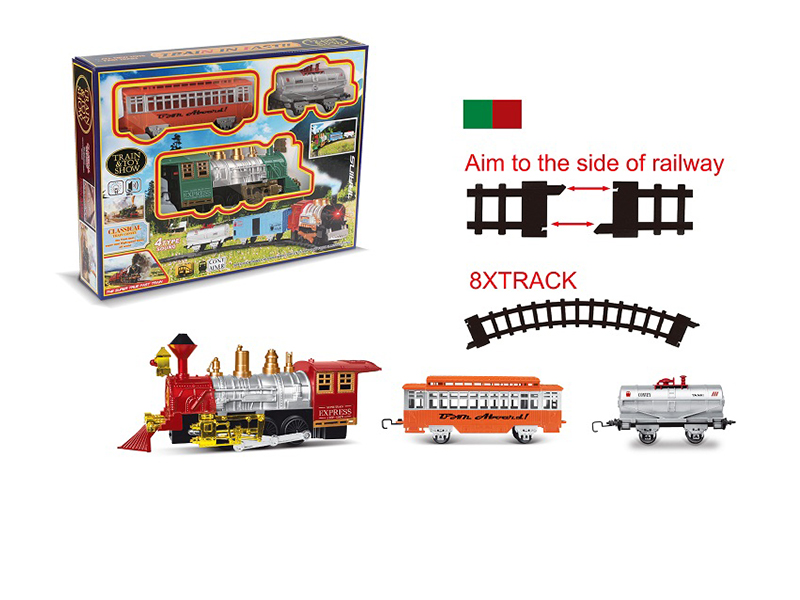 Classic Steam Rail Train(Smok , Lights, Train Sounds)