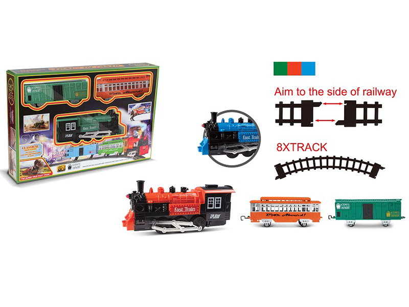Classic Steam Rail Train(Smok , Lights, Train Sounds)