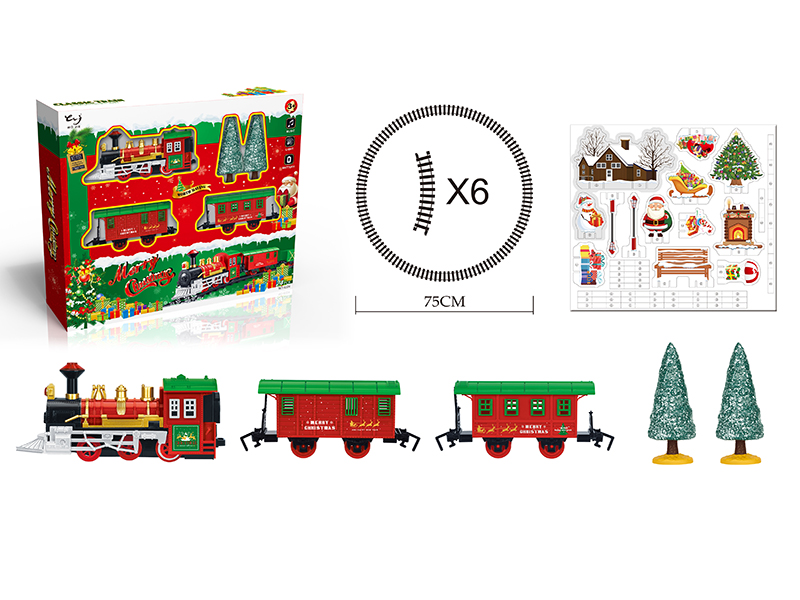 Christmas Rail Train With Lights And Train Sounds