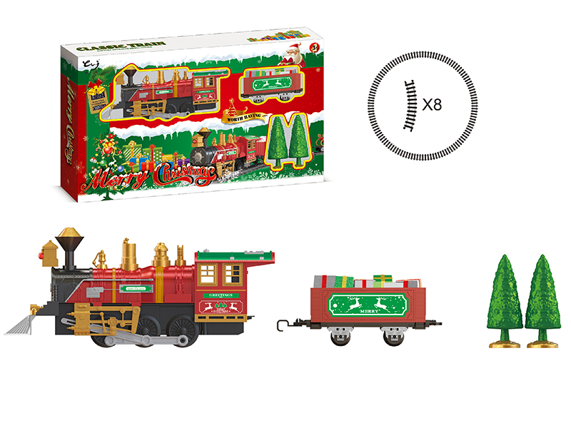 Christmas Rail Train(Smok , Lights, Train Sounds)