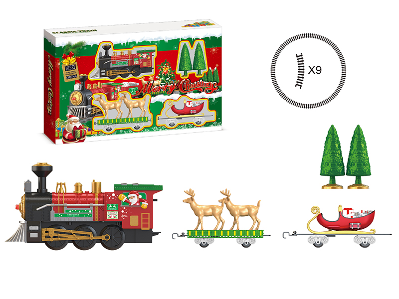 Christmas Rail Train With Lights And Train Sounds