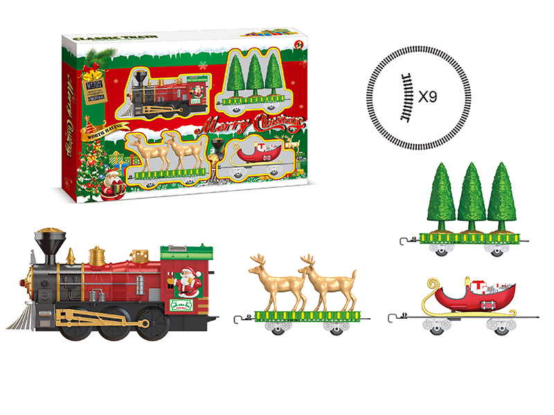 Christmas Rail Train With Lights And Train Sounds