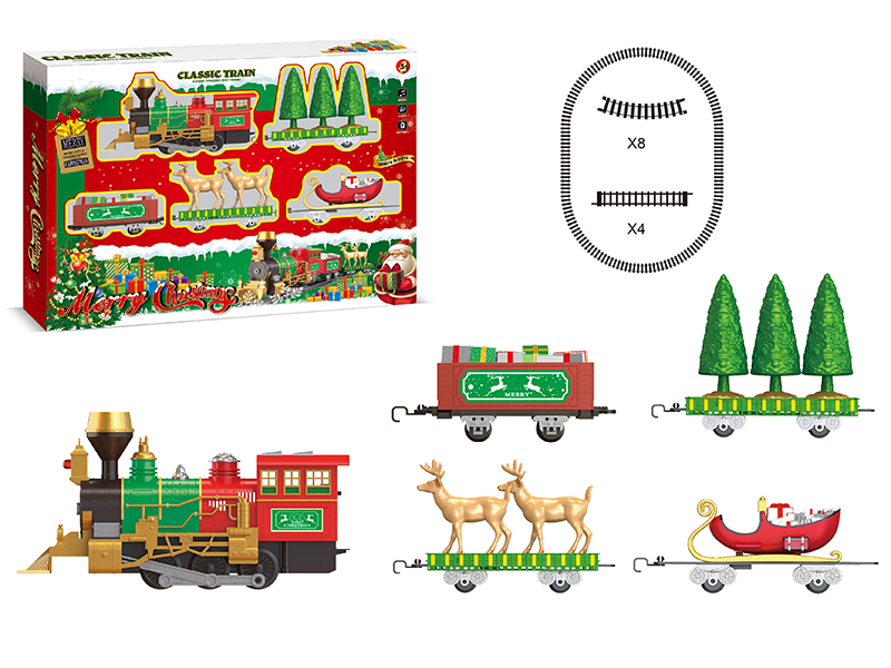 Christmas Rail Train(Smok , Lights, Train Sounds)